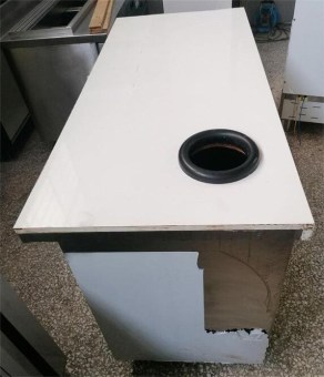 Μεταχειρισμένο Ερμάριο Ανοξείδωτο Με Επένδυση Αμπάρι & Λάστιχο Φ23Cm 155x72,5x97Cm 